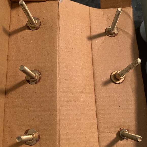 🎉🎉HP🎉12 ceramic drawer pulls/ knobs light pink/rose/white with metallic gold - Picture 10 of 12